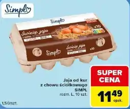 Carrefour Market Jaja od kur z chowu ściółkowego SIMPL oferta