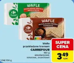 Carrefour Market Wafle przekładane kremem CARREFOUR oferta