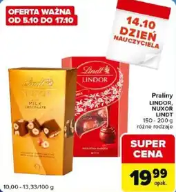 Carrefour Market Praliny LINDOR, NUXOR LINDT oferta