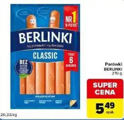 Carrefour Market Parówki Berlinki Classic oferta