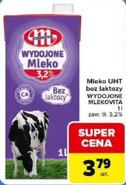 Carrefour Market Mleko UHT bez laktozy WYDOJONE MLEKOVITA oferta