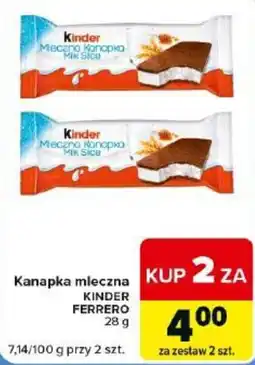Carrefour Market Kanapka mleczna Kinder oferta