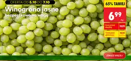 Biedronka Winogrono jasne bezpestkowe na wagę oferta