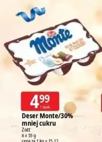 E.Leclerc Deser Monte/30% mniej cukru Zott oferta