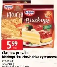 E.Leclerc Ciasto w proszku biszkopt/kruche/babka cytrynowa Dr Oetker oferta