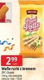 E.Leclerc Wafle rurki z kremem Royal Rolls oferta