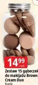 E.Leclerc Zestaw 15 gąbeczek do makijażu Brown Cream Duo Ecarla oferta