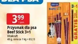 E.Leclerc Przysmak dla psa Vitakraft Beef Stick 3+1 oferta