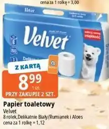 E.Leclerc Papier toaletowy Velvet Delikatnie Biały/Rumianek i Aloes oferta