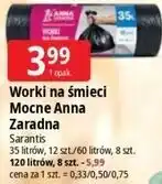 E.Leclerc Worki na śmieci Mocne Anna Zaradna Sarantis oferta