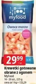 E.Leclerc Krewetki gotowane obrane z ogonem MyFood oferta