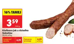 Biedronka Kiełbasa jak u dziadka Sokołów oferta
