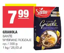 EuroSPAR Granola Sante Wybrane Rodzaje oferta