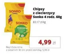 Torimpex Chipsy z ciecieryzcy Sonko 4 rodz. oferta