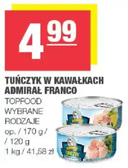 EuroSPAR Tuńczyk w kawałkach Admirał Franco oferta