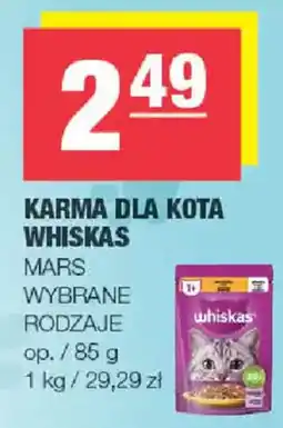 EuroSPAR Karma dla kota Whiskas Mars Wybrane rodzaje oferta