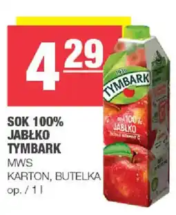 EuroSPAR Sok 100% Jabłko Tymbark oferta