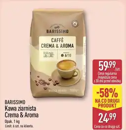 ALDI Kawa ziarnista Barissimo oferta