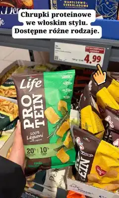 Lidl Chrupki proteinowe Life Protein Erbe Aromatiche oferta