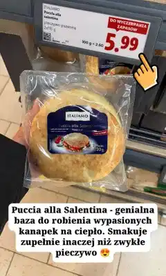 Lidl Pieczywo pszenne Italiamo Puccia alla Salentina oferta