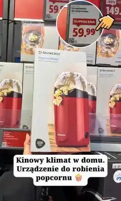 Lidl Urządzenie do popcornu Silvercrest Popcorn Maker oferta