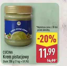 ALDI Krem z pistacji Cucina oferta