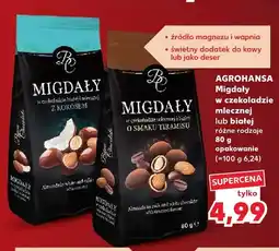 Kaufland Migdały w czekoladzie mlecznej i białej o smaku tiramisu Agrohansa oferta