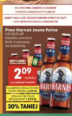 Delikatesy Centrum Piwo Harnaś oferta