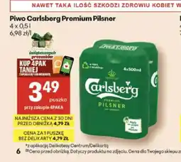 Delikatesy Centrum Piwo Carlsberg Premium Pilsner 4-pak oferta