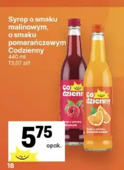 Delikatesy Centrum Syrop o smaku malinowym Codzienny oferta
