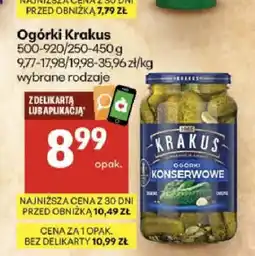 Delikatesy Centrum Ogórki konserwowe Krakus oferta