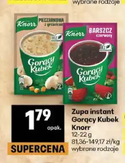 Delikatesy Centrum Zupa instant Gorący Kubek Knorr oferta
