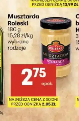 Delikatesy Centrum Musztarda Roleski stołowa oferta