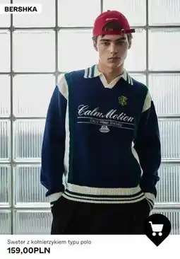 Bershka Sweter z kołnierzykiem typu polo Bershka oferta