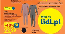 Lidl Komplet dziecięcej bielizny termoaktywnej Crivit oferta