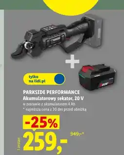Lidl Akumulatorowy sekator Parkside Performance oferta