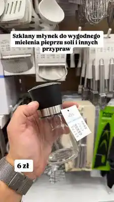 Pepco Szklany młynek do przypraw Pepco Home oferta