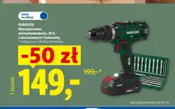 Lidl Akumulatorowa wiertarkowkrętarka z akumulatorem i ładowarką Parkside oferta