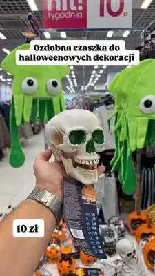Pepco Ozdobna czaszka Pepco Halloween oferta