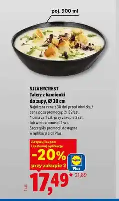 Lidl Talerz z kamionki do zupy Ø 20 cm Silvercrest oferta