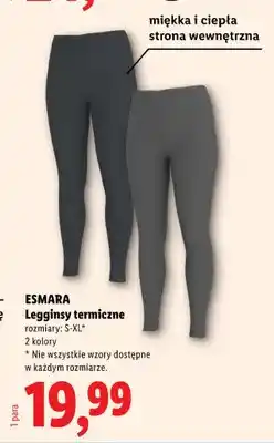 Lidl Legginsy termiczne Esmara oferta
