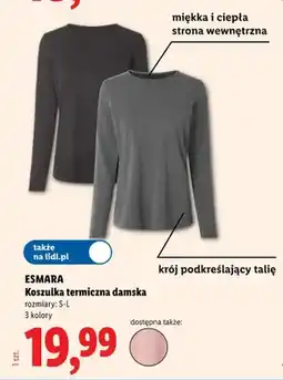 Lidl Koszulka termiczna damska Esmara oferta