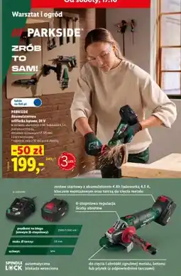 Lidl Akumulatorowa szlifierka kątowa Parkside oferta