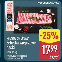 ALDI Żeberka wieprzowe Mięsne Specjały oferta