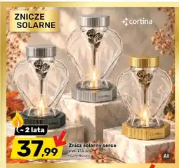 Bricomarche Znicz solarny serce Cortina oferta