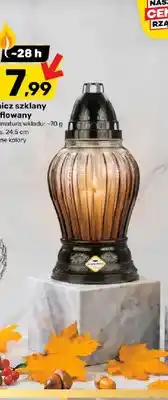 Bricomarche Znicz szklany ryflowany Max-Pol oferta