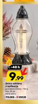 Bricomarche Znicz szklany z aplikacją Polskie Znicze oferta
