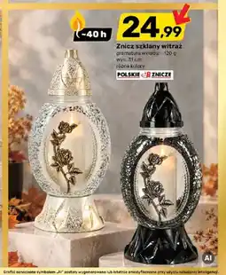 Bricomarche Znicz szklany witraż Polskie Znicze oferta
