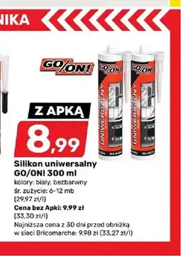 Bricomarche Silikon uniwersalny GO/ON! oferta