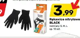 Bricomarche Rękawice nitrylowe Black Ravi oferta